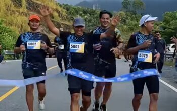 Plt. Bupati Tulungagung Lari Bareng Di Sekitar JLS Gemah, Ada Kesan Tersendiri Dalam Kegiatan ini.