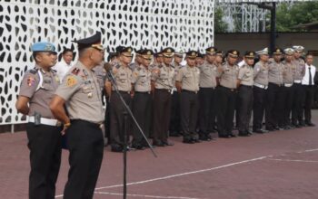 Wakapolres Trenggalek Pimpin Apel, Tingkatkan Integritas dan Disiplin.