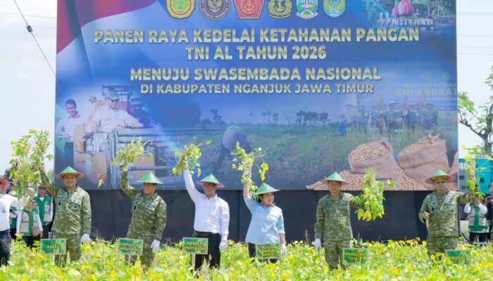 Panen Raya Kedelai Perdana Di Kabupaten Nganjuk, Hasilnya Melampaui Kapasitas Rata – Rata.