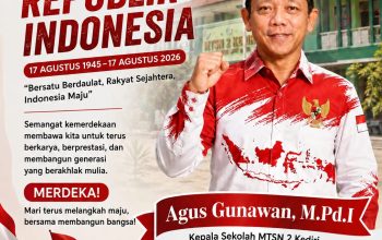MTsN 2 Kediri Gelar Peringatan Bulan Agustus dengan Semangat Nasionalisme.