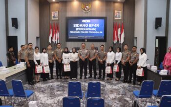 Siap Tinggalkan Masa Lajang, Enam Polisi Muda Polres Trenggalek Jalani Sidang BP4R